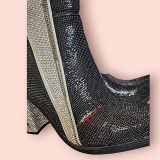 CLUB EXX - 'ZIGGY BOOT' Long Rhinestone RRP $320 NWT