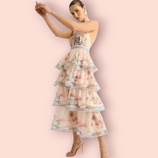 SHIEKE - 'RIVIERA' Maxi Print Dress Est. RRP $280