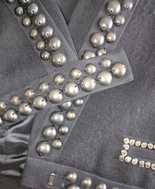 ISABEL MARANT - EMBELLISHED CROPPED WOOL BLAZER RRP $1695