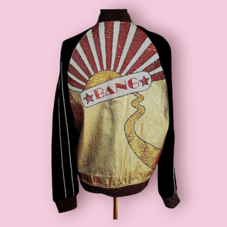 SAINT LAURENT - Vintage 'BANG' BOMBER SEQUIN EMBELLISHED JACKET est. RRP $4300