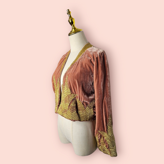 CHASING UNICORNS - 'COGAN' Silk Velvet Embellished Jacket est. RRP $690 NWT