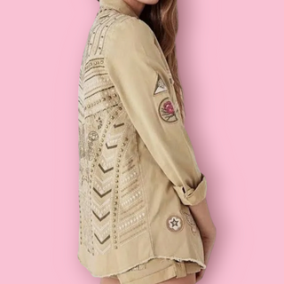 SPELL AND GYPSY COLLECTIVE - WANDERER PANTHER JACKET Est. retail price $600