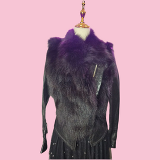 VINTAGE - LEATHER AND FUR JACKET