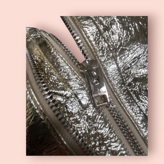 ZADIG & VOLTAIRE - 'LARSONA' Foil Coat Gold Leather Bomber RRP $1838