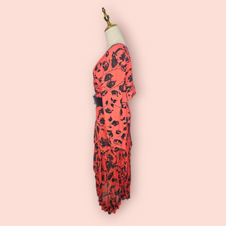 CHASING UNICORNS - 'UNDER A CHERRY BLOSSOM' Wrap Dress est. RRP $440 NWT