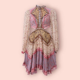 ZIMMERMANN - 'JUNIPER SPLICED' Cut out Dress RRP $1500