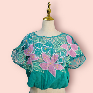 CHASING UNICORNS - 'SHAKING UP THE PLACE' Two Piece Handmade Embroidered Set RRP $390