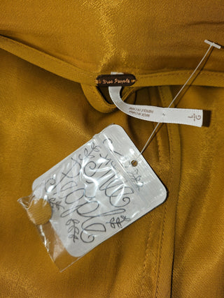 FREE PEOPLE - MUSTARD FRINGED KIMONO est. RRP $240 BNWT