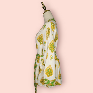 HAUTE HIPPIE - Short Linen Kimono RRP $169 BNWT Individual Import from The US