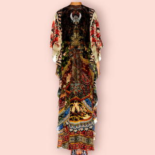 CAMILLA - 'GATHERING DUSK' Wrap Tie Long Dress RRP $699
