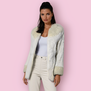 RABBIT & SHEEP FUR FORMAL COAT