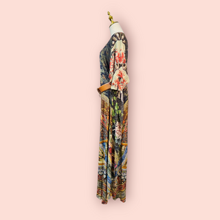 CAMILLA - 'GATHERING DUSK' Wrap Tie Long Dress RRP $699
