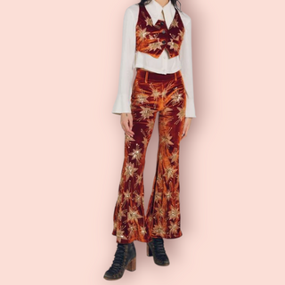 LENNI THE LABEL - 'CHROMATIC SUIT' Rust Two - Piece Pant Suit est. RRP $448 NWT
