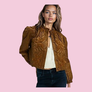 FREE PEOPLE - 'QUINN QUILTED' CROP JACKET est. RRP $320 NWT