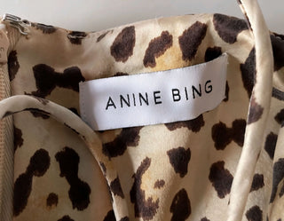 ANINE BING - 'VALENTINE' Stretch - Silk Mini Dress RRP $566