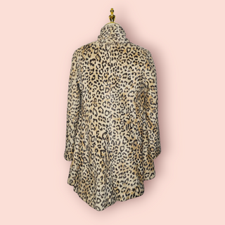 FOREVER NEW - Leopard Print Faux Fur Coat est. RRP $149