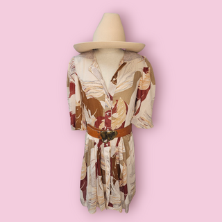 CHASING UNICORNS - 80,s Inspired Horse Cotton Dress