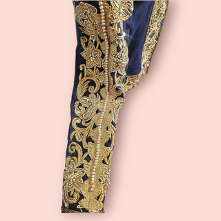 A STAR IS BORN - MILITARY EMBELLISHED & EMBROIDERED BAND COAT est. RRP $480