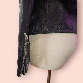 VINTAGE - LEATHER AND FUR JACKET