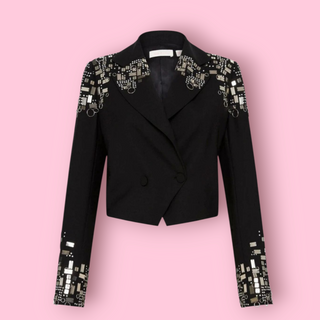 SASS & BIDE - 'PIERCING LOVE' Hand Embellished Blazer/Jacket est. RRP $790