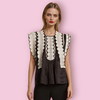 ISABEL MARANT - Bohemian Lace Ruffled Trim Woven RRP $1017.35