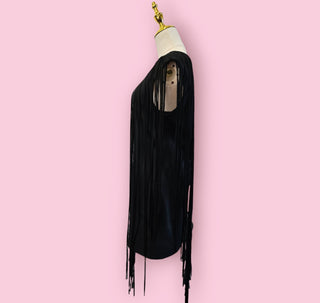 USCARI - VINTAGE FRINGE DRESS RRP $240