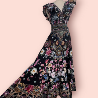 CAMILLA - 'MIDNIGHT IN MONSERRATE' Top & Skirt - Two Piece Set RRP $975 NWT