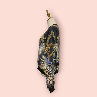 CAMILLA - DRAGON LADY REVERSIBLE PRINTED BOMBER JACKET est. RRP $ 699