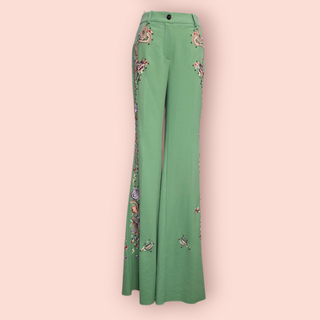 DOLCE & GABBANA AUTHENTIC DESIGNER EMBROIDERED & EMBELLISHED PANT SUIT est. RRP $10K