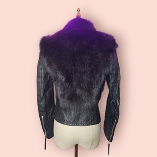 VINTAGE - LEATHER AND FUR JACKET