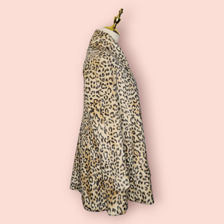 FOREVER NEW - Leopard Print Faux Fur Coat est. RRP $149