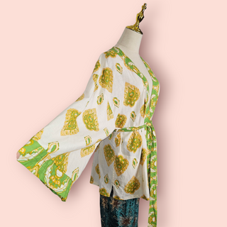 HAUTE HIPPIE - Short Linen Kimono RRP $169 BNWT Individual Import from The US