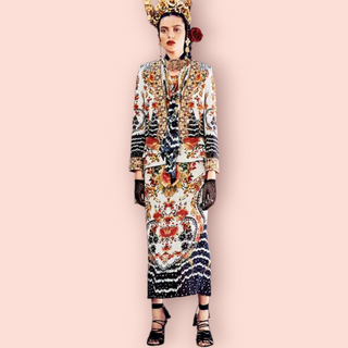 CAMILLA - 'LA ROSA' Black Floral Spanish Crop Jacket RRP $529 NWT