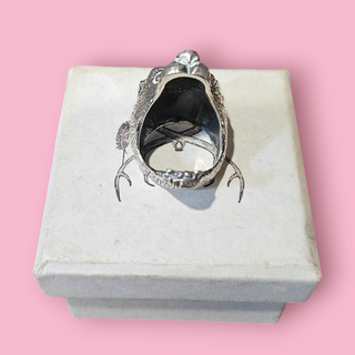 SPELL - ICONIC VINTAGE SILVER WOLF & TURQUOISE RING