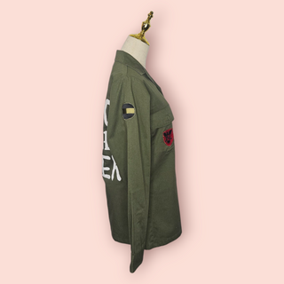 JAC VANECK - 'MUSIC IS THE ANSWER' Lightweight Army Jacket est. RRP $139