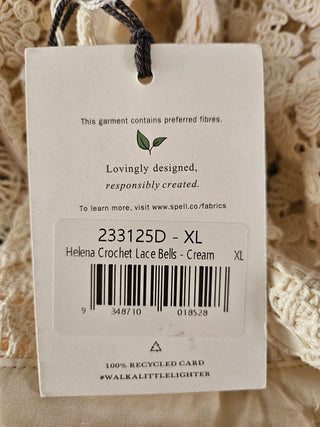 SPELL - 'HELENA' Crochet Bells RRP $ 219 NWT