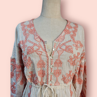 HOUSE OF SKYE - 'INDICA' Duster Dress Orchard Mist RRP $240 NWT