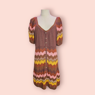 SPELL - ZIGGY CROCHET MINI DRESS RRP $269 BNWT