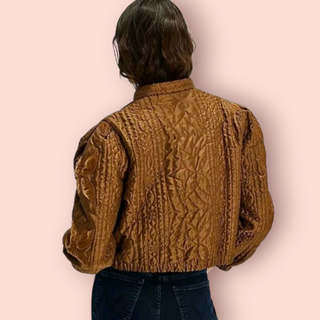 FREE PEOPLE - 'QUINN QUILTED' CROP JACKET est. RRP $320 NWT