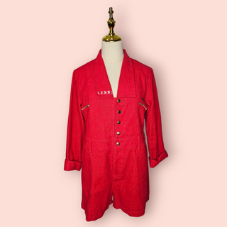 LENNI THE LABEL -'ODYSSEY PLAYSUIT' Red RRP $149