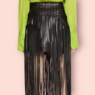 SASS & BIDE - 'MEDUSA' Leather Skirt RRP $990 NWT