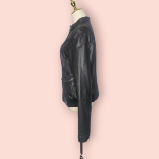 MAX & CO - LEATHER BOMBER JACKET est. RRP $690