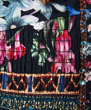 CAMILLA - 'MIDNIGHT IN MONSERRATE' Top & Skirt - Two Piece Set RRP $975 NWT