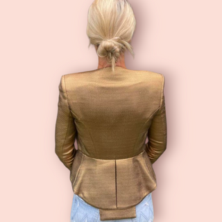 SASS & BIDE - 'ANNIE SINGS GOLD' Formal Blazer est. RRP$ 370