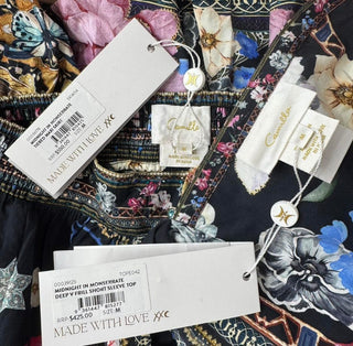 CAMILLA - 'MIDNIGHT IN MONSERRATE' Top & Skirt - Two Piece Set RRP $975 NWT