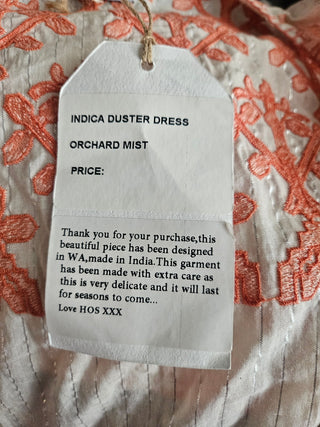 HOUSE OF SKYE - 'INDICA' Duster Dress Orchard Mist RRP $240 NWT