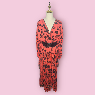 CHASING UNICORNS - 'UNDER A CHERRY BLOSSOM' Wrap Dress est. RRP $440 NWT