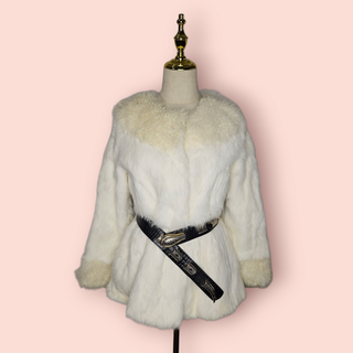 RABBIT & SHEEP FUR FORMAL COAT