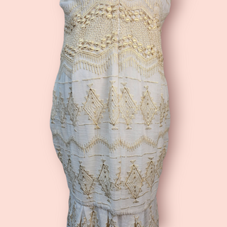 ASILIO - 'BEFORE THE BLAZE' Dress Cream & Gold RRP $430