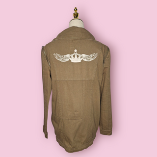 ONE TEASPOON - Vintage Cargo Jacket with Detachable Zip Arms Est. RRP $240